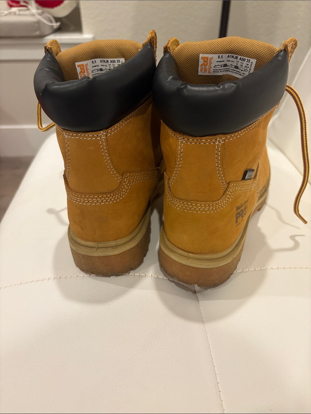 Timberland PRO Wheat/Tan Safety Work Boots Steel Toe Waterproof 8.5 Women’s - Picture 2 of 8